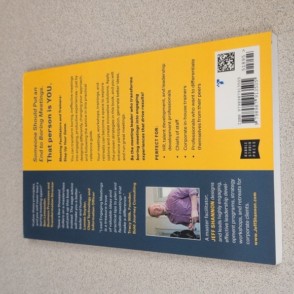 Lead Engaging Meetings Paperback Book By Jeff Shannon - Picture 2 of 2